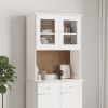 Dresser Top ALTA White 30.3"x11.8"x36.2" Solid Wood Pine