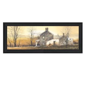 "A New Day" By John Rossini, Printed Wall Art, Ready To Hang Framed Poster, Black Frame