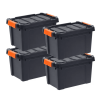 Heavy Duty Plastic Storage Bin with Durable Lid