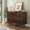 Solid Wood spray-painted drawer dresser bar,buffet tableware cabinet lockers buffet server console table lockers, retro round handle, applicable to th