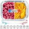 Fresh Guard 4 Pack Glass Food Storage Containers with Bamboo Lids, Glass Meal Prep Containers,Airtight Glass Bento Boxes with Bamboo Lids, Safe for Mi