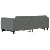 Daybed with Trundle Dark Gray 39.4"x74.8" Fabric