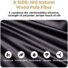 Silk Pillowcase for Hair and Skin 1 Pack, 100% Mulberry Silk & Natural Wood Pulp Fiber Double-Sided Design, Silk Pillow Covers with Hidden Zipper (que