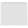 Coffee Table White 31.5"x19.9"x16.3" Engineered Wood