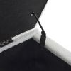51 Inches 131*41*42cm Teddy Velvet With Storage Copper Nails Bedside Stool Footstool Off-White