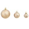 100 Piece Christmas Ball Set 1.2"/1.6"/2.4" Rose/Gold