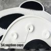 Panda Silicone Bath Mat Cute Panda Shower Mat Non Slip with Suction Cups