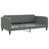 Daybed with Trundle Dark Gray 39.4"x74.8" Fabric