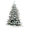 Artificial Hinged Christmas Tree 300 LEDs & Ball Set 82.7"