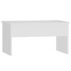 Coffee Table White 31.5"x19.9"x16.3" Engineered Wood