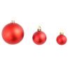 100 Piece Christmas Ball Set 1.2"/1.6"/2.4" Red