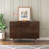 Solid Wood spray-painted drawer dresser bar,buffet tableware cabinet lockers buffet server console table lockers, retro round handle, applicable to th
