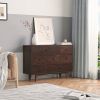 Solid Wood spray-painted drawer dresser bar,buffet tableware cabinet lockers buffet server console table lockers, retro round handle, applicable to th