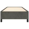 Bed Frame Dark Gray 39.4"x79.9" Twin XL Velvet
