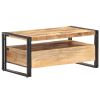 Coffee Table 39.4"x21.7"x17.7" Rough Mango Wood