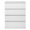 FCH Wood Simple 4-Drawer Dresser White