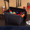 Heavy Duty Plastic Storage Bin with Durable Lid