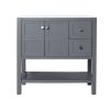 Bathroom Vanity With Soft Close Drawers and Gel Basin; 36x18