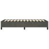 Bed Frame Dark Gray 39.4"x79.9" Twin XL Velvet