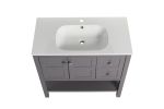 Bathroom Vanity With Soft Close Drawers and Gel Basin; 36x18