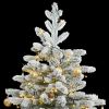 Artificial Hinged Christmas Tree 300 LEDs & Ball Set 82.7"