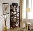 4 Tier Bookcases, 67'' Bookshelf with Sturdy Solid Frame, Shelves for Home and Office Organizer, Walnut