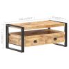 Coffee Table 39.4"x21.7"x17.7" Rough Mango Wood
