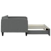 Daybed with Trundle Dark Gray 39.4"x74.8" Fabric