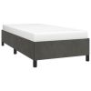 Bed Frame Dark Gray 39.4"x79.9" Twin XL Velvet