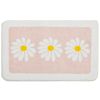 Bathroom Rug 20x32 inch Cute Daisy Bath Mat Soft Shaggy Bathroom Mats Non Slip Floor Carpet Microfiber Bath Mat Super Absorbent Machine Washable/Dry,B
