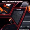 Ergonomic Gaming Chair with Footrest, PU Leather Video Game Chairs for Adults, Reclining Gamer Chair Office Chair with Lumbar Support, Comfortable Com