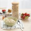 Airtight Food Storage Containers with Bamboo Lids, Plastic Kitchen and Pantry Organization Canisters for Cereal, DryFood, Flour and Sugar, BPA Free