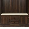 Hall Tree with 3 Hooks , Coat Hanger, Entryway Bench, Storage Bench, 3-in-1 Design, 47.2INCH, for Entrance, Hallway